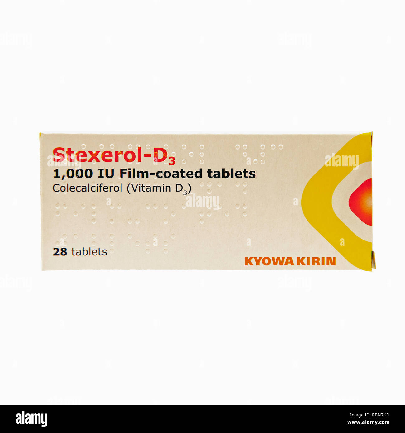 Stexerol D3 Vitamin tablets Stock Photo