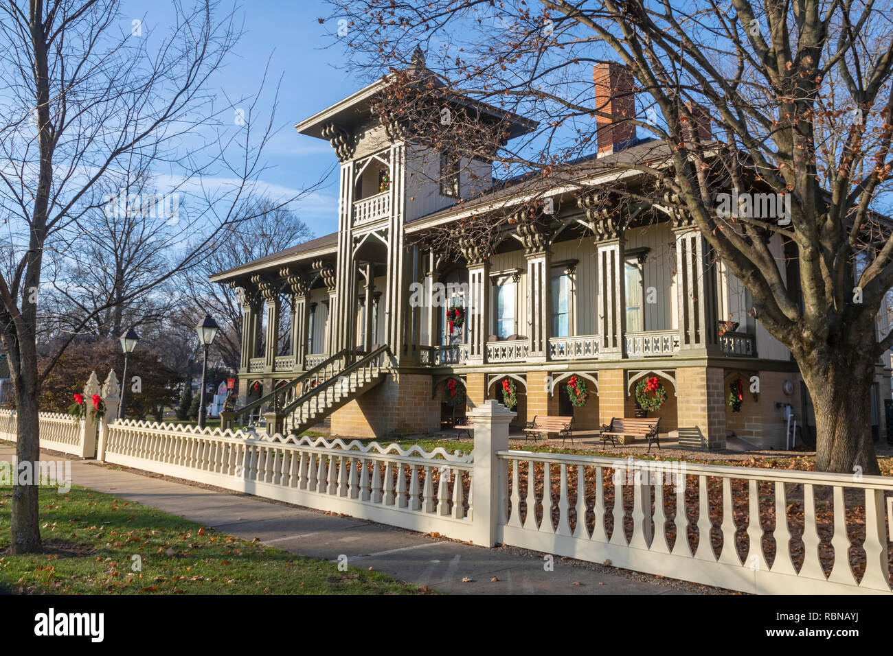 Marshall, Michigan - The Honolulu House Museum, operated by the Marshall Historical Society. Stock Photo
