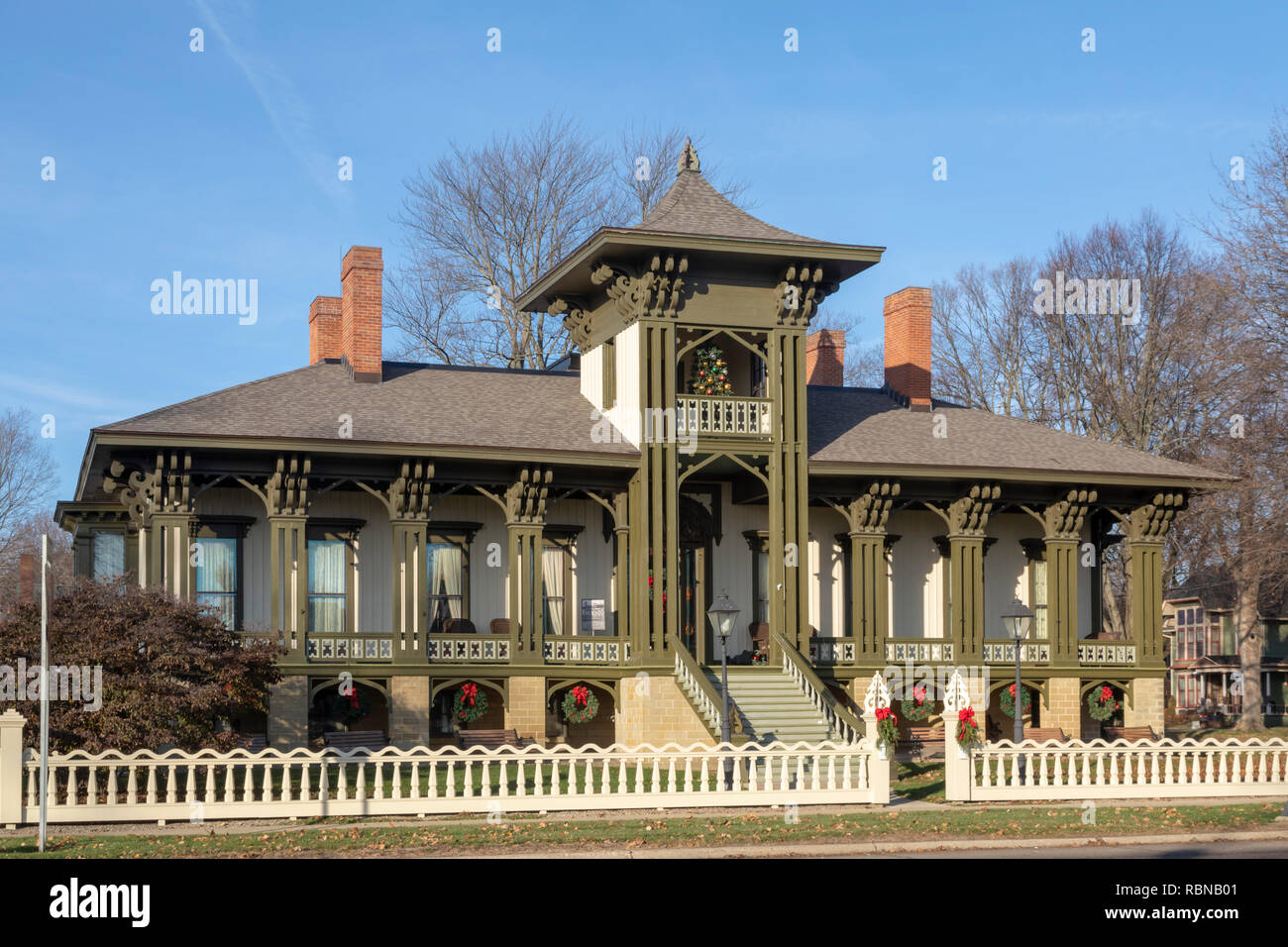 Marshall, Michigan - The Honolulu House Museum, operated by the Marshall Historical Society. Stock Photo