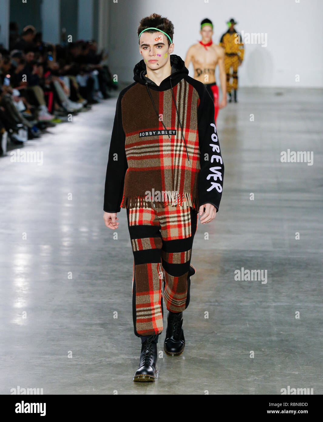 Fashion catwalk presentation at London Fashion Week Mens Autumn Winter