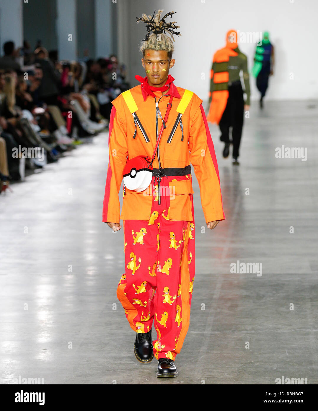 Fashion catwalk presentation at London Fashion Week Mens Autumn Winter