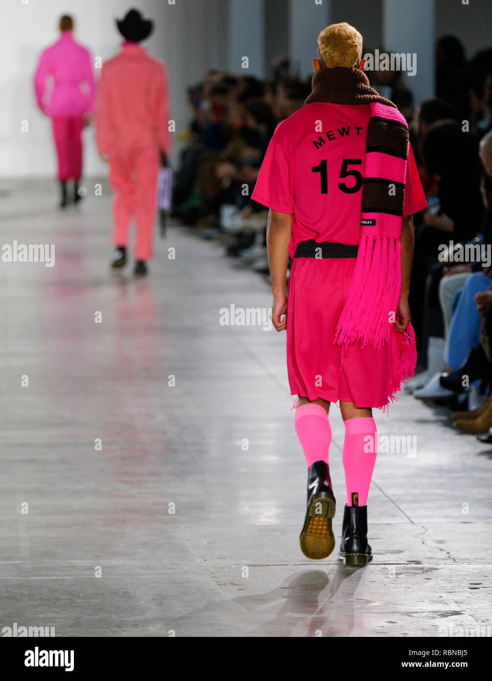 Fashion catwalk presentation at London Fashion Week Mens Autumn Winter