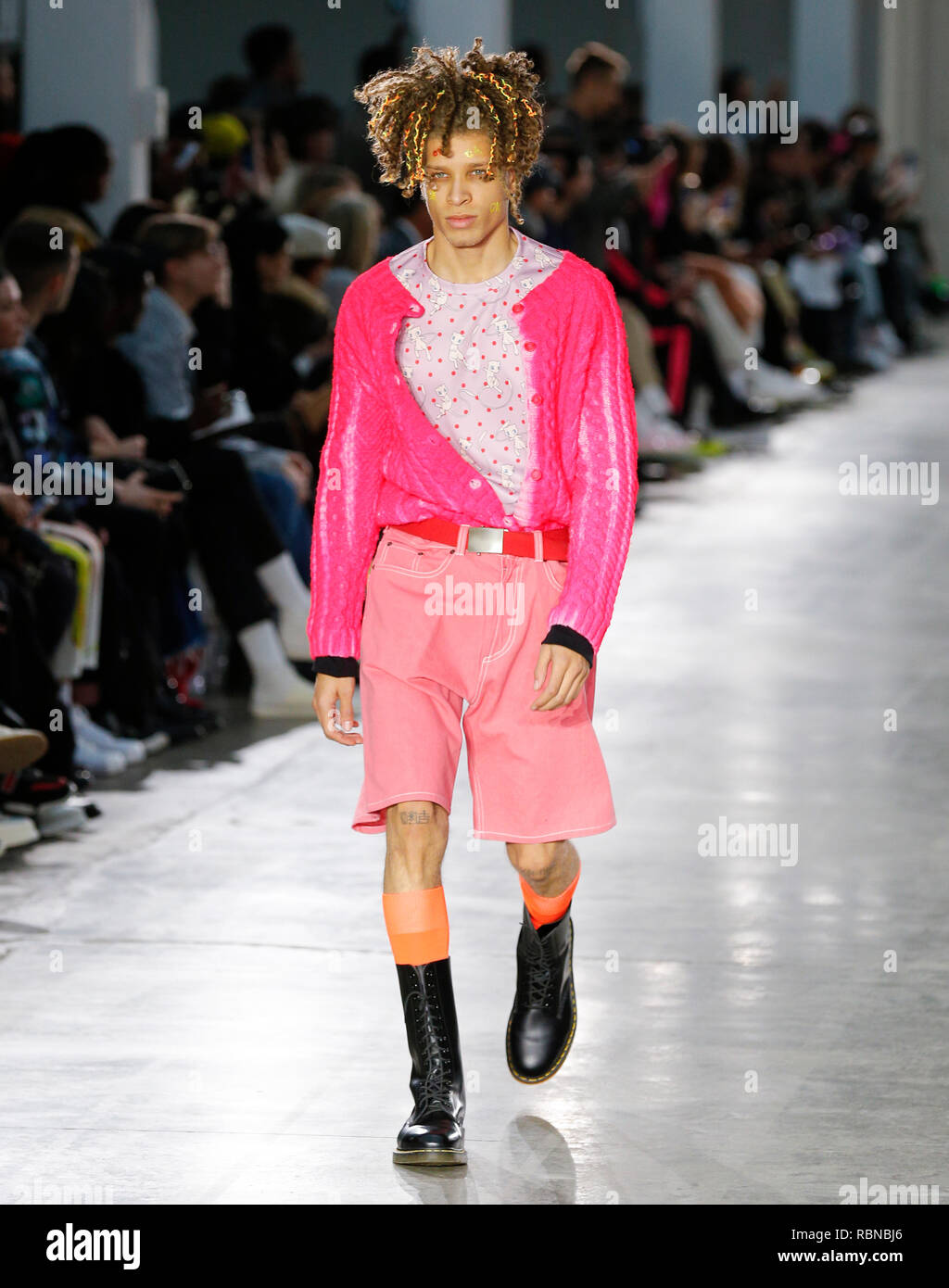 Fashion catwalk presentation at London Fashion Week Mens Autumn Winter
