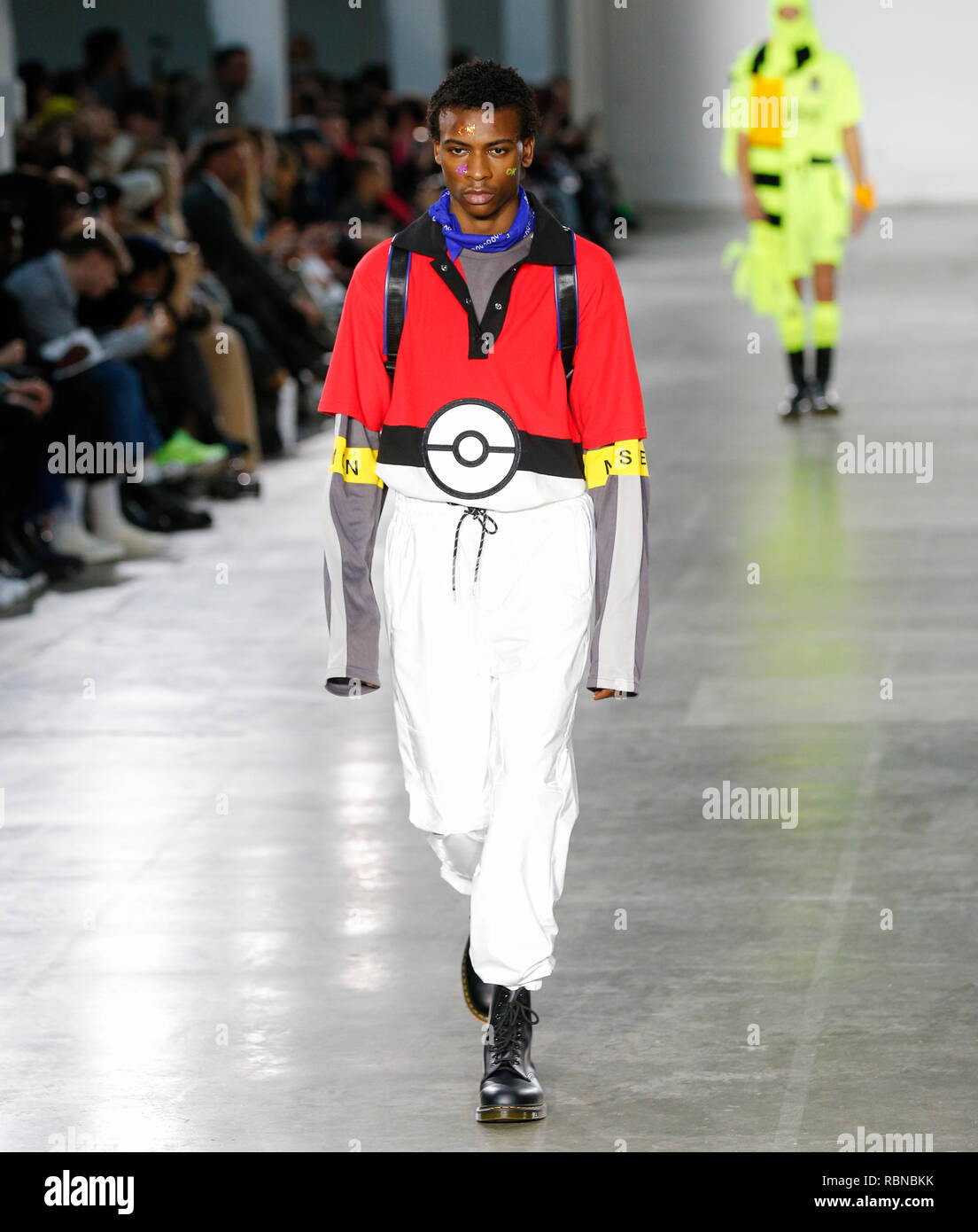 Fashion catwalk presentation at London Fashion Week Mens Autumn Winter