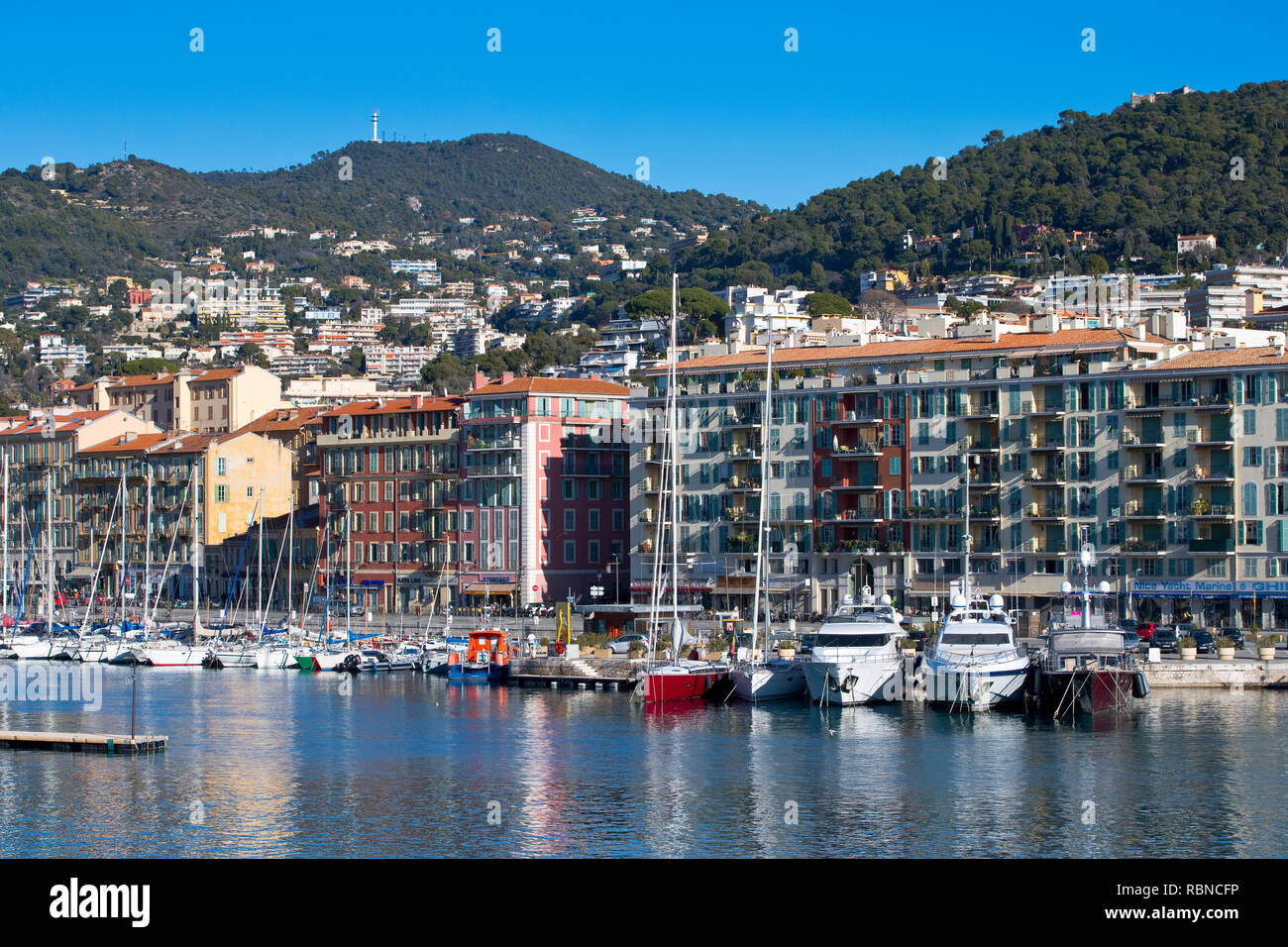 Port Lympia of Nice, France Stock Photo