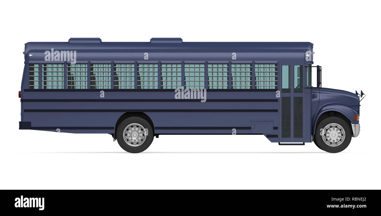 Prisoner Transport Bus Isolated Stock Photo