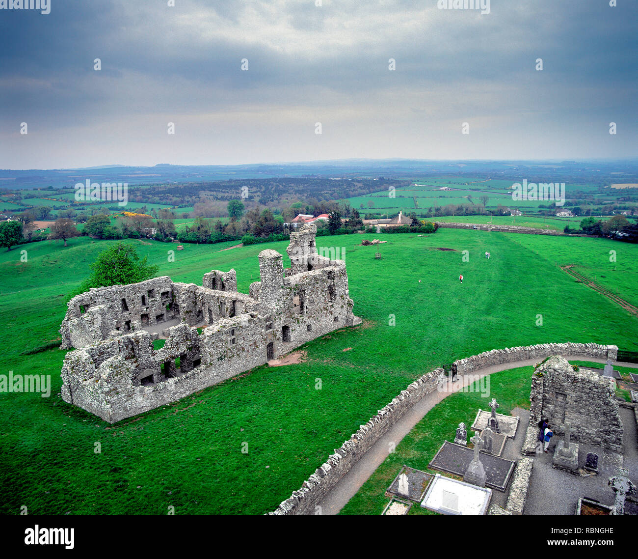 Hill of Slane in County Meath Ireland Stock Photo Alamy