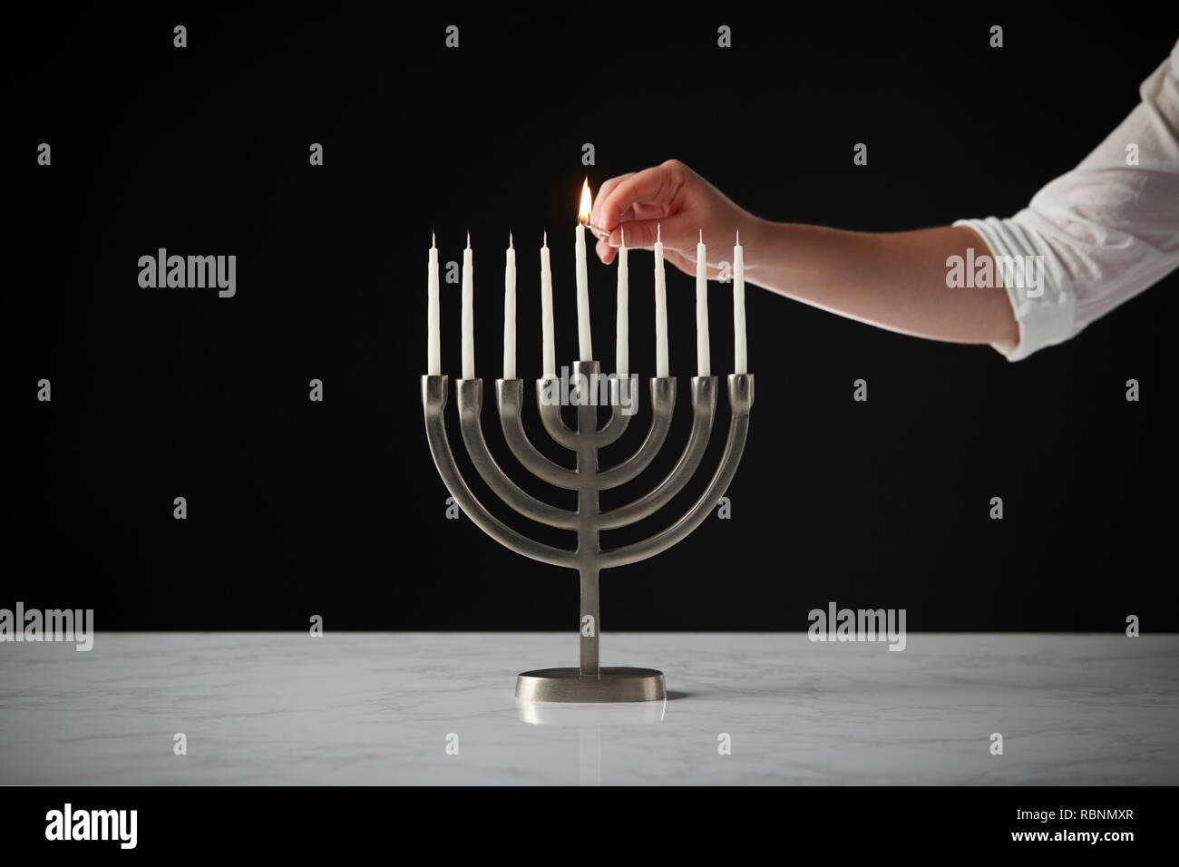 Menorah lighting hires stock photography and images Alamy