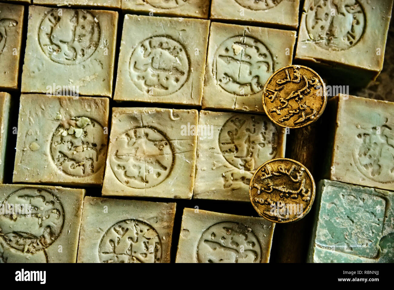 Traditional handmade soap, Aleppo. Syria, Middle East Stock Photo - Alamy