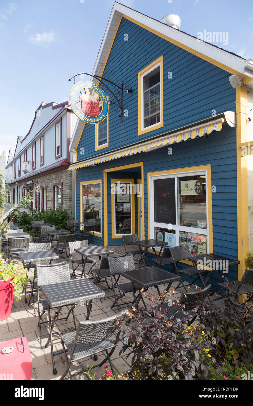 The Marche des Saveurs at Gaspé in Quebec, Canada. The store sells