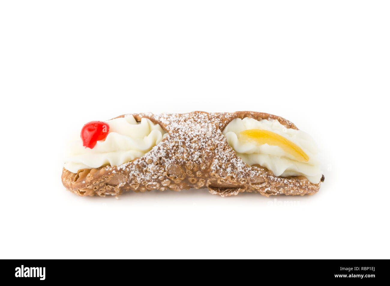 Typical sicilian dessert, cannoli, with candied fruit Stock Photo Alamy
