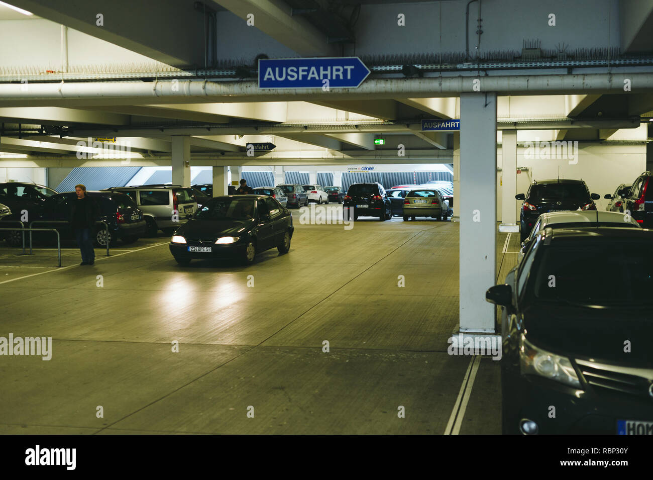 Germany Exit Ramp Sign Garage ramp symbol symbol hi-res stock photography and images - Alamy