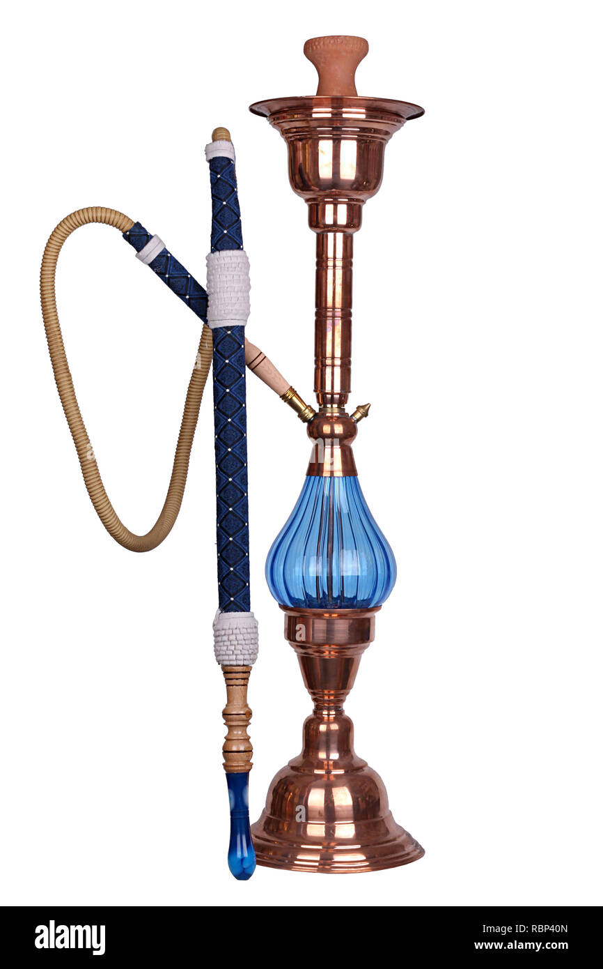Tall hookah glass is like a lamp with a hose Stock Photo Alamy