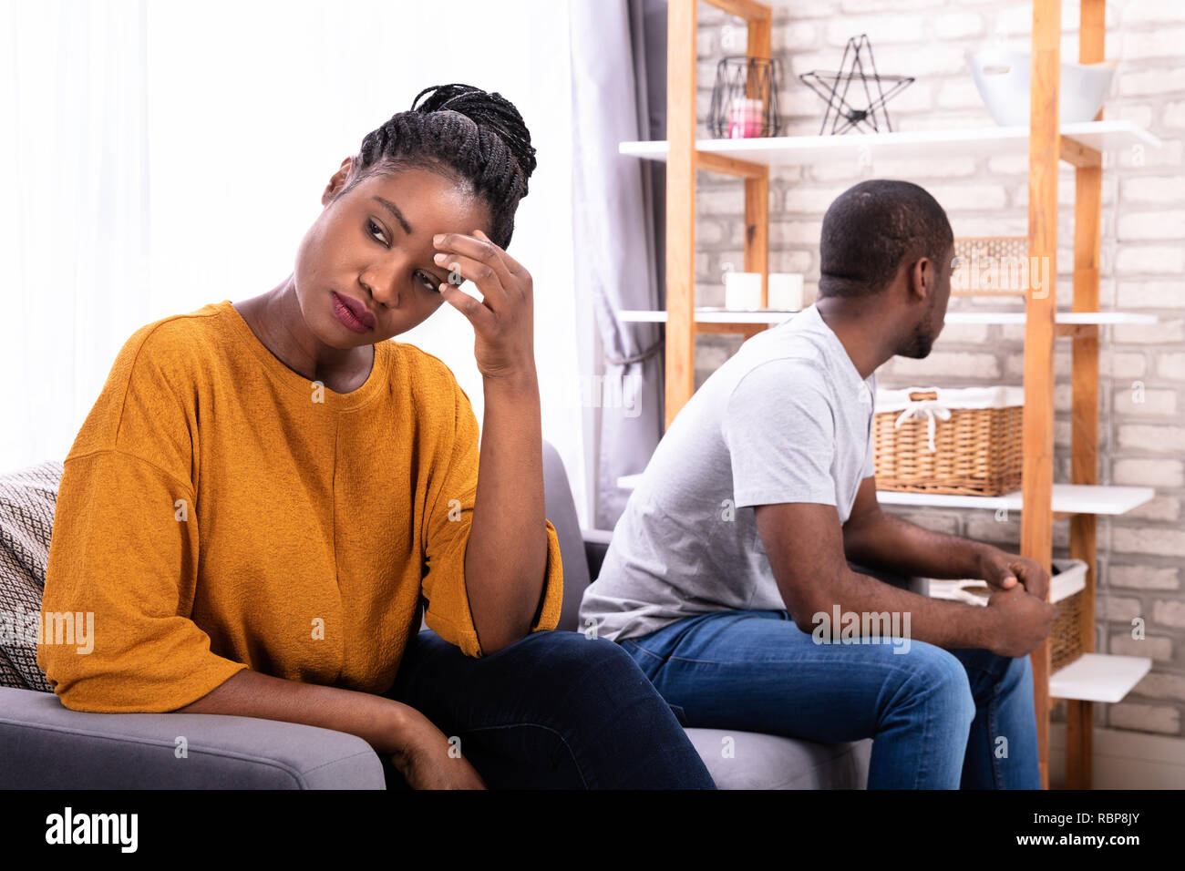 Black Couple Upset High Resolution Stock Photography and Images - Alamy