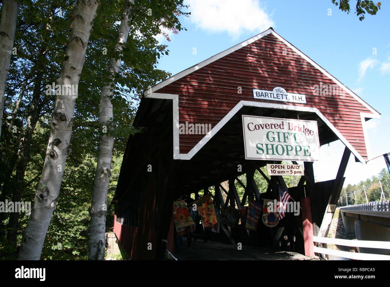 Bartlett Covered Bridge, Bartlett, New Hampshire. Privately owned Gift