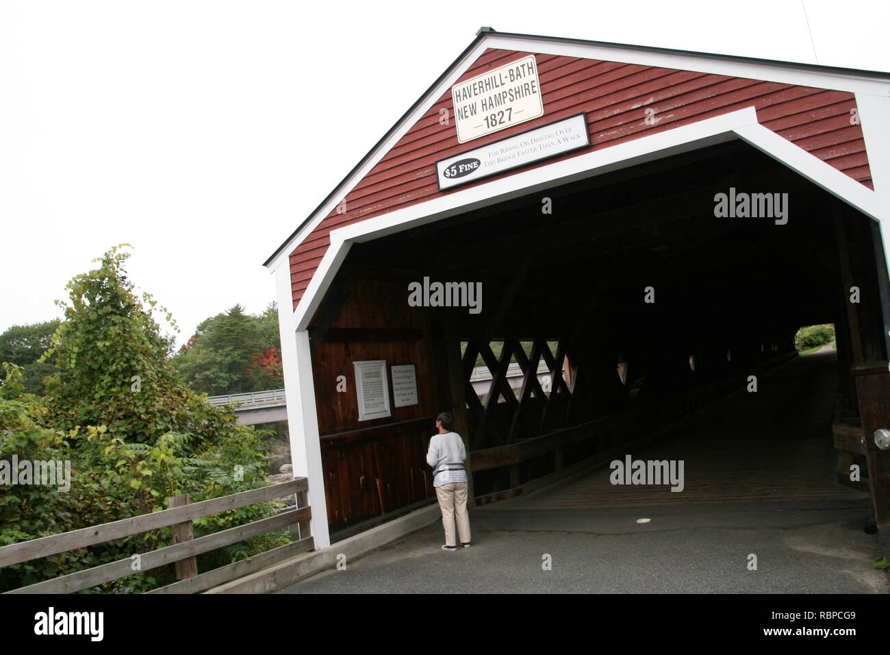 Haverhill Bath Covered Bridge, linking towns of Bath & Woodsville, New