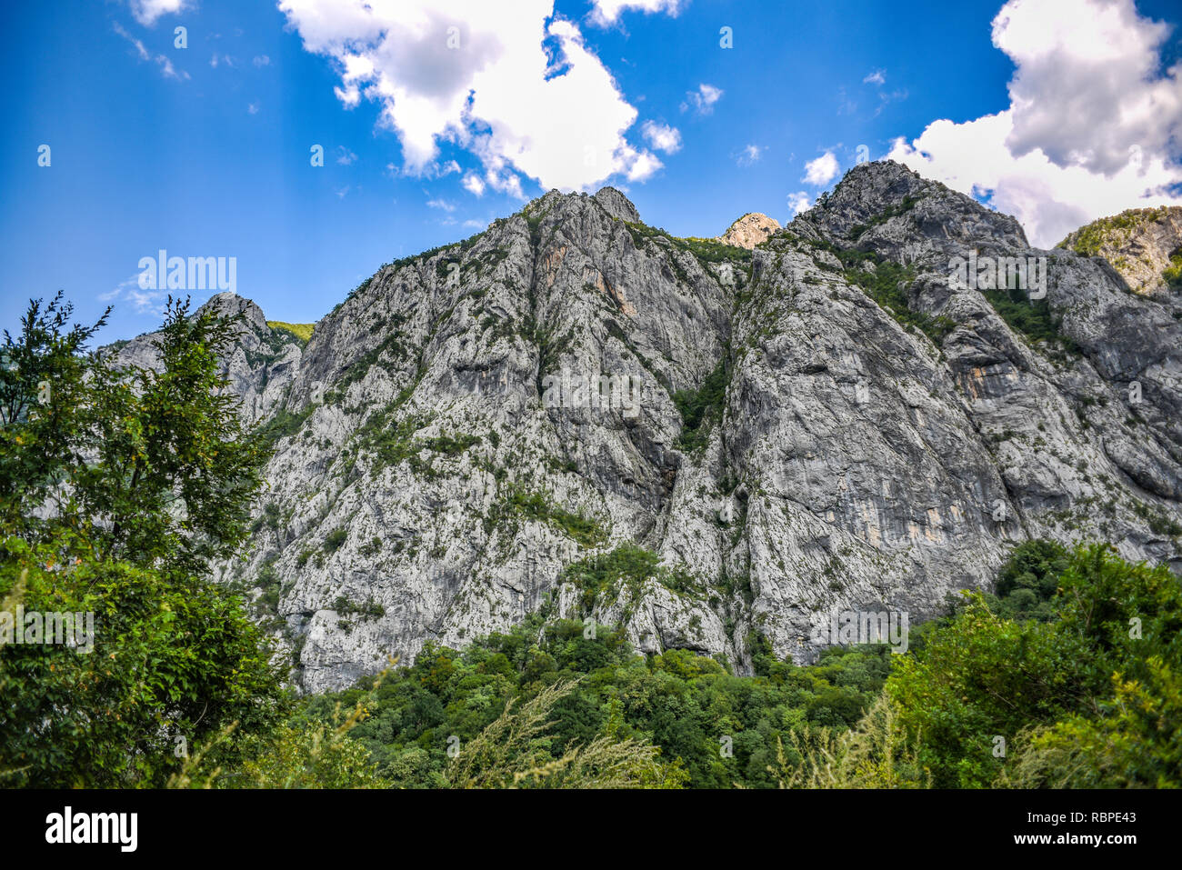 The rocky landscape of Montenegro. Stock Photo