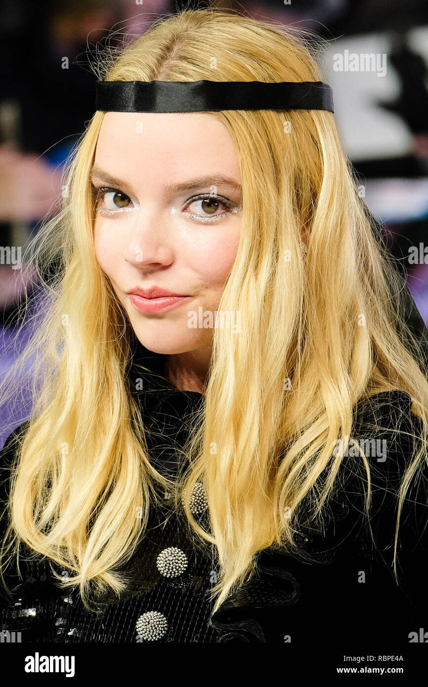 Anya Taylor-Joy at the UK Premiere of GLASS on Wednesday 9 January 2019 held at Curzon, Mayfair, London. Pictured: Anya Taylor-Joy. Stock Photo