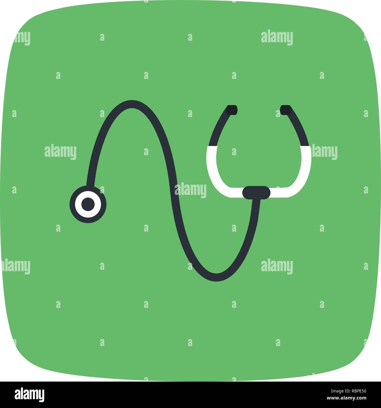 Vector Stethoscope Icon Stock Vector Image & Art - Alamy