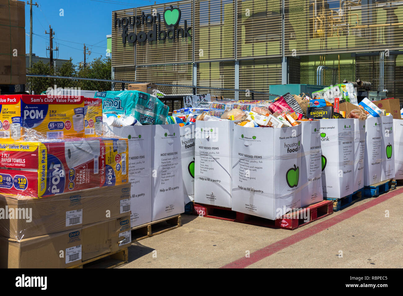 Houston Texas September 7 2017 Local Charities And Food