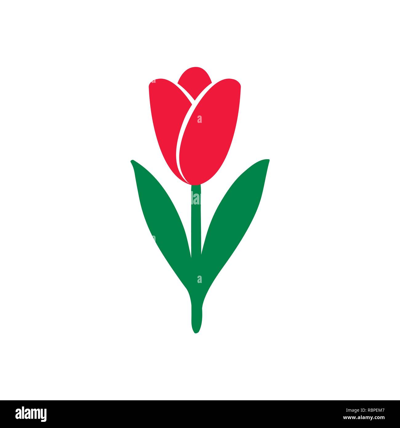 Tulip stamp Stock Vector Images Alamy