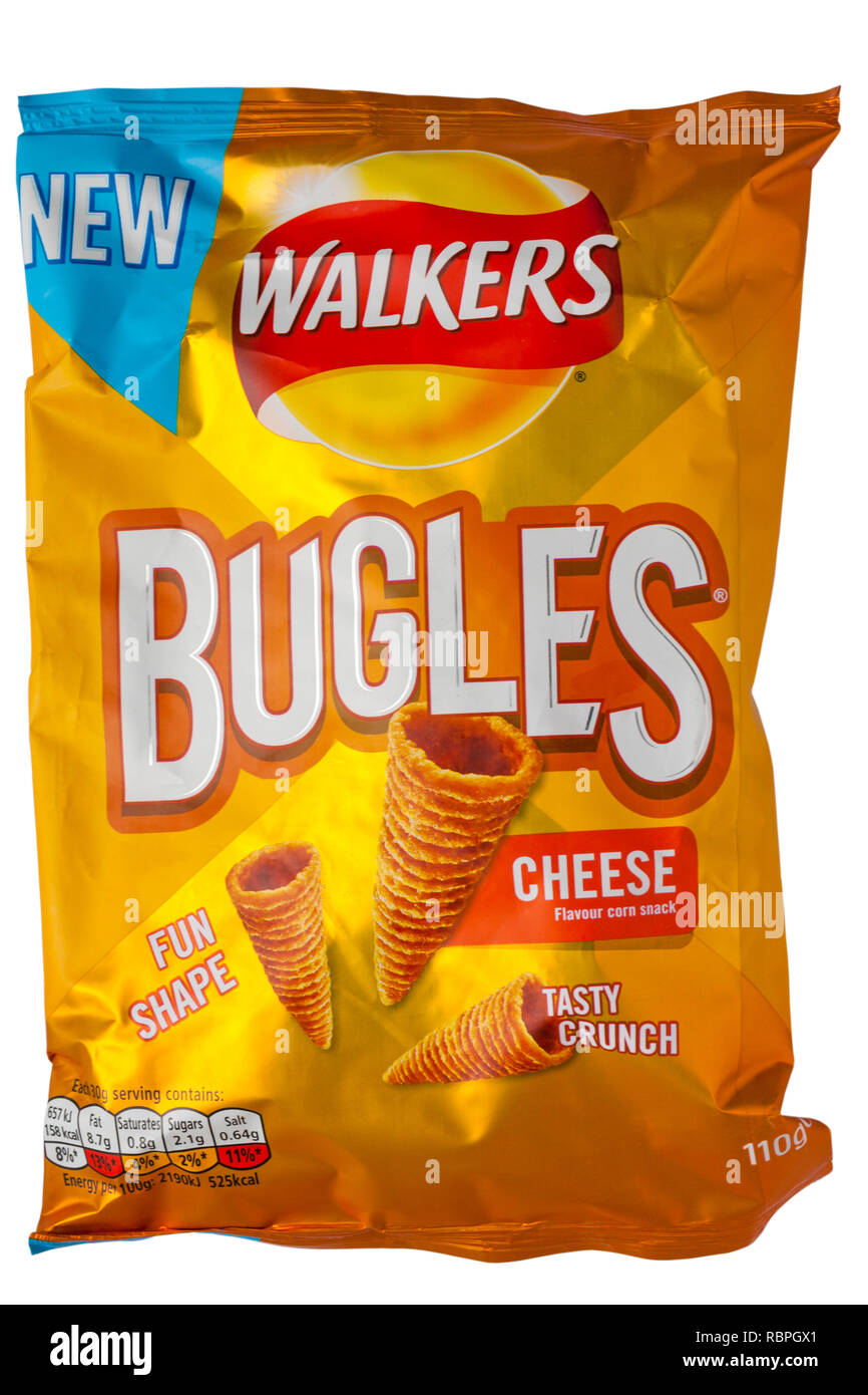 Packet Of Walkers Bugles Cheese Flavour Corn Snack Hi res Stock Packet Of Walkers Bugles Cheese Flavour Corn Snack Hi res Stock