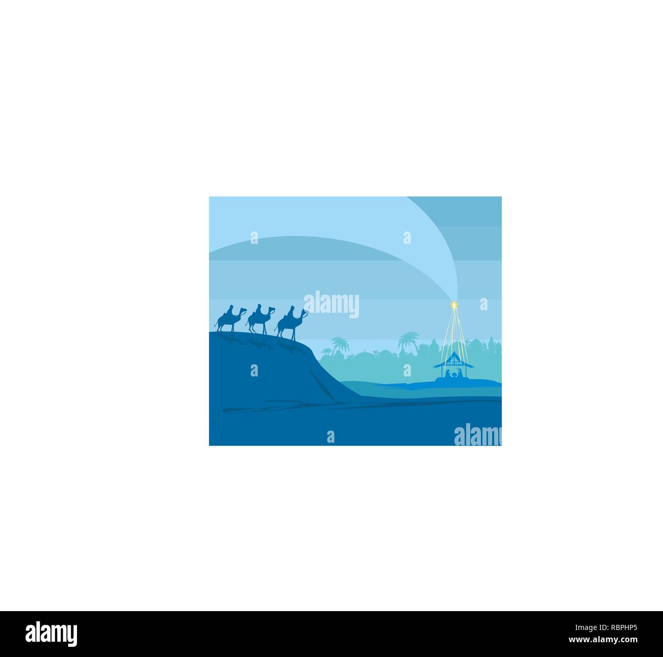 Birth of Jesus in Bethlehem Stock Vector Image & Art Alamy