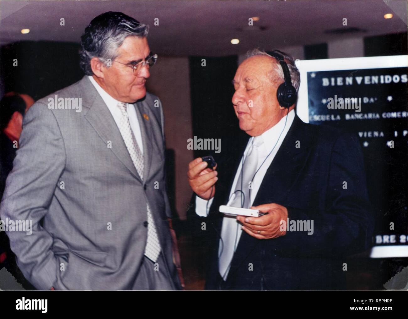 ‘Fray Pedro de Gubar‘ Pedro Gutiérrez Barragán con Nelson Vargas. Stock Photo