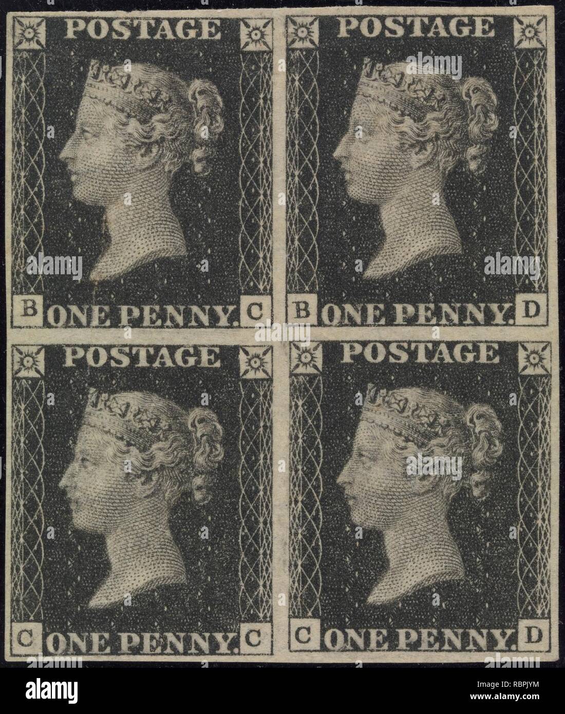 Penny black stamps hires stock photography and images Alamy