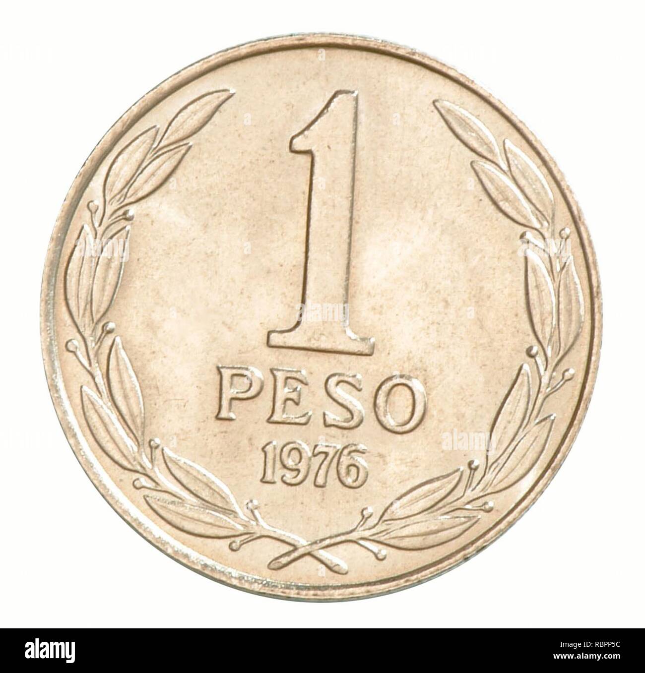 1 peso chileno 1976-R (32207590515). Stock Photo