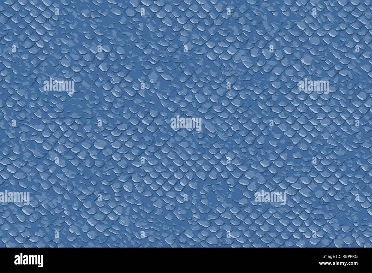 Blue fish or lezard scales for a seamless textured background Stock Photo