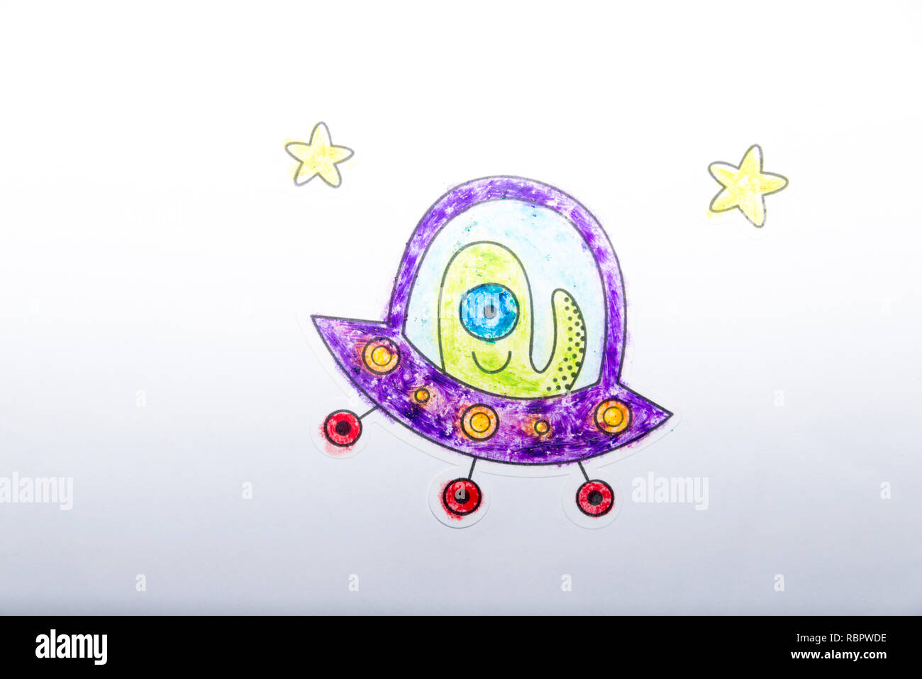 Alien UFO Stock Photo