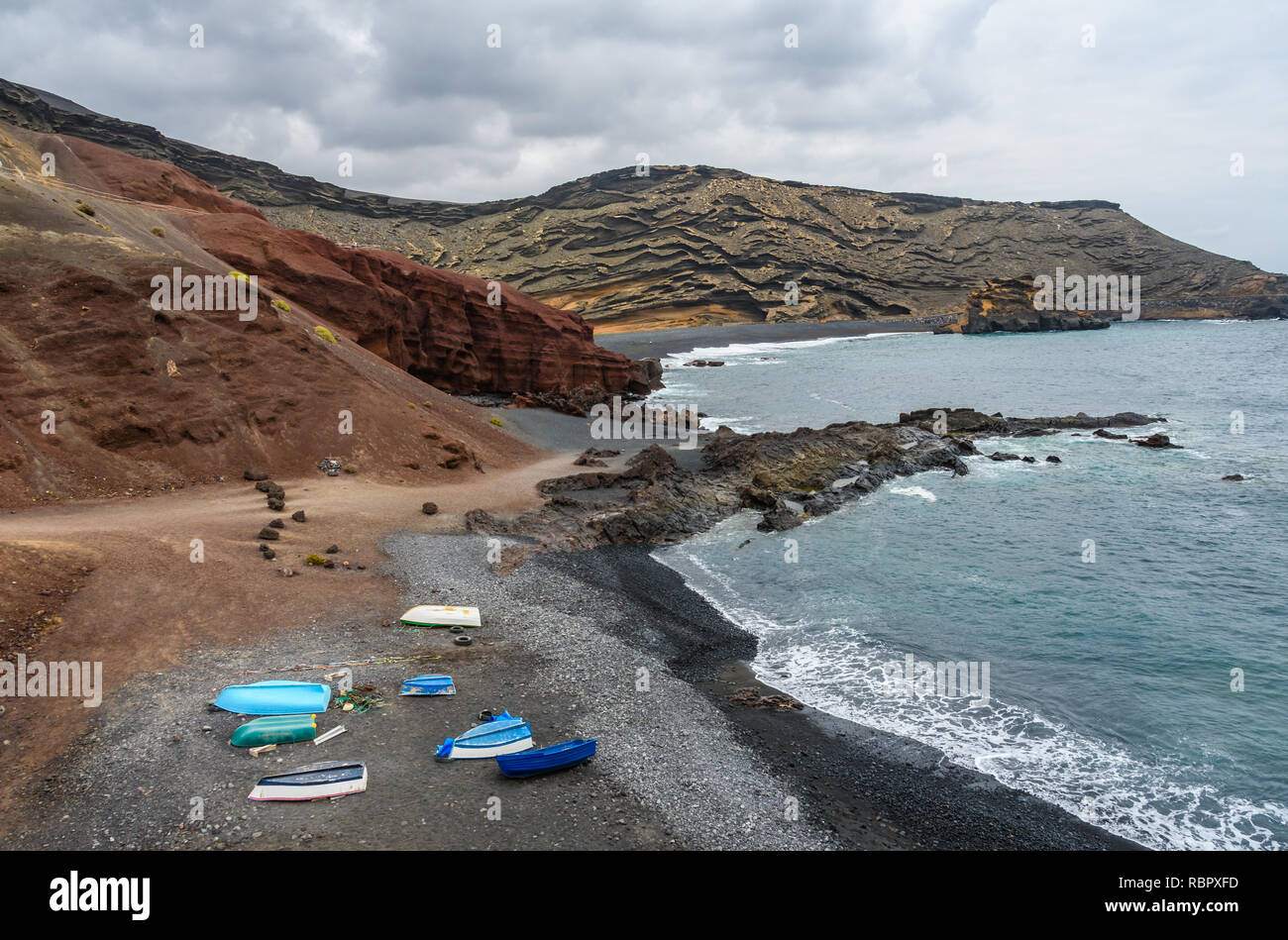 Charco de los Clicos, a volcanic beach in Lanzarote, Spain Stock Photo Alamy