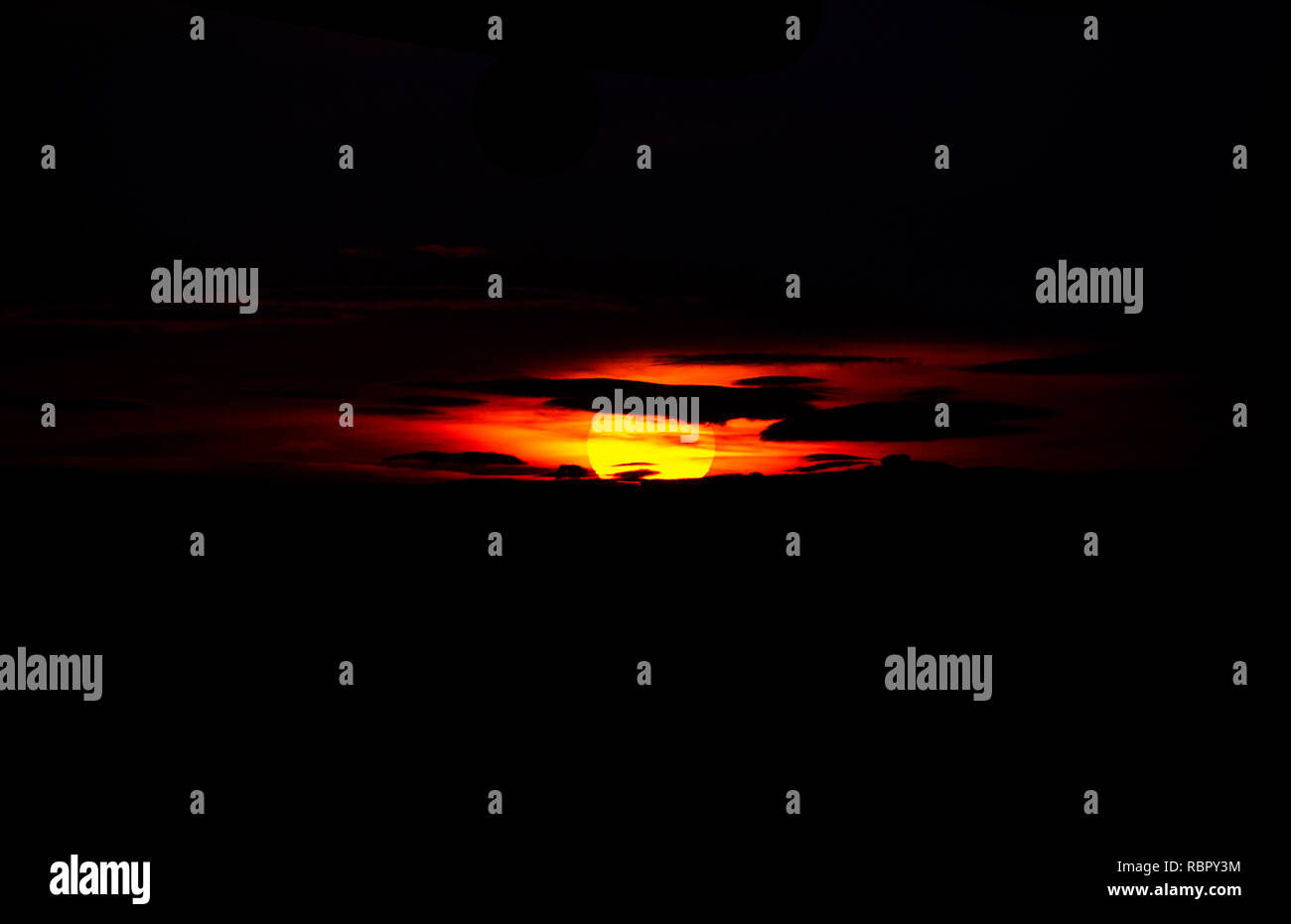 Sunset Edit Stock Photo