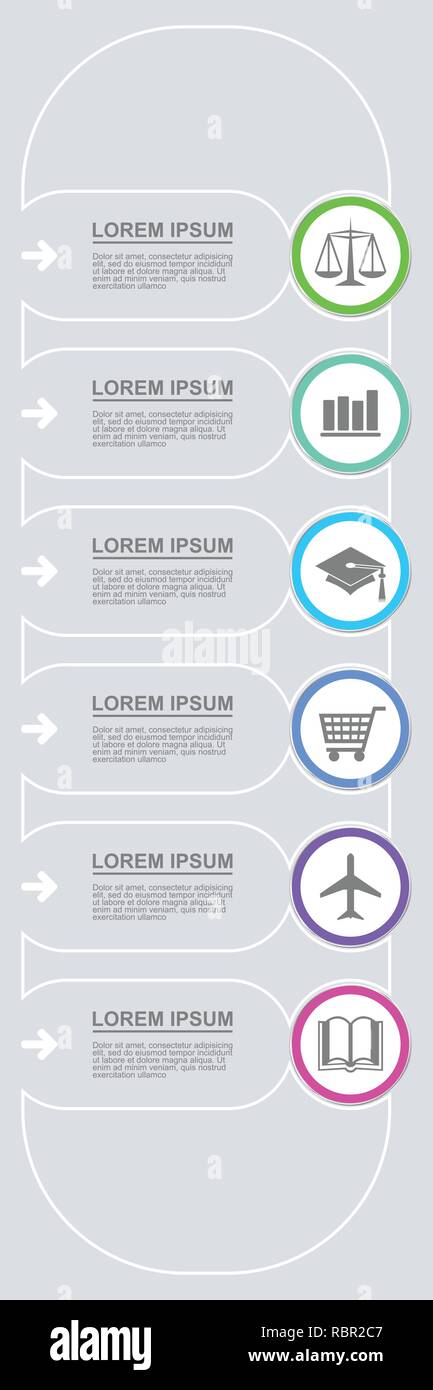 Infographic vector template for presentation, chart, diagram, graph ...