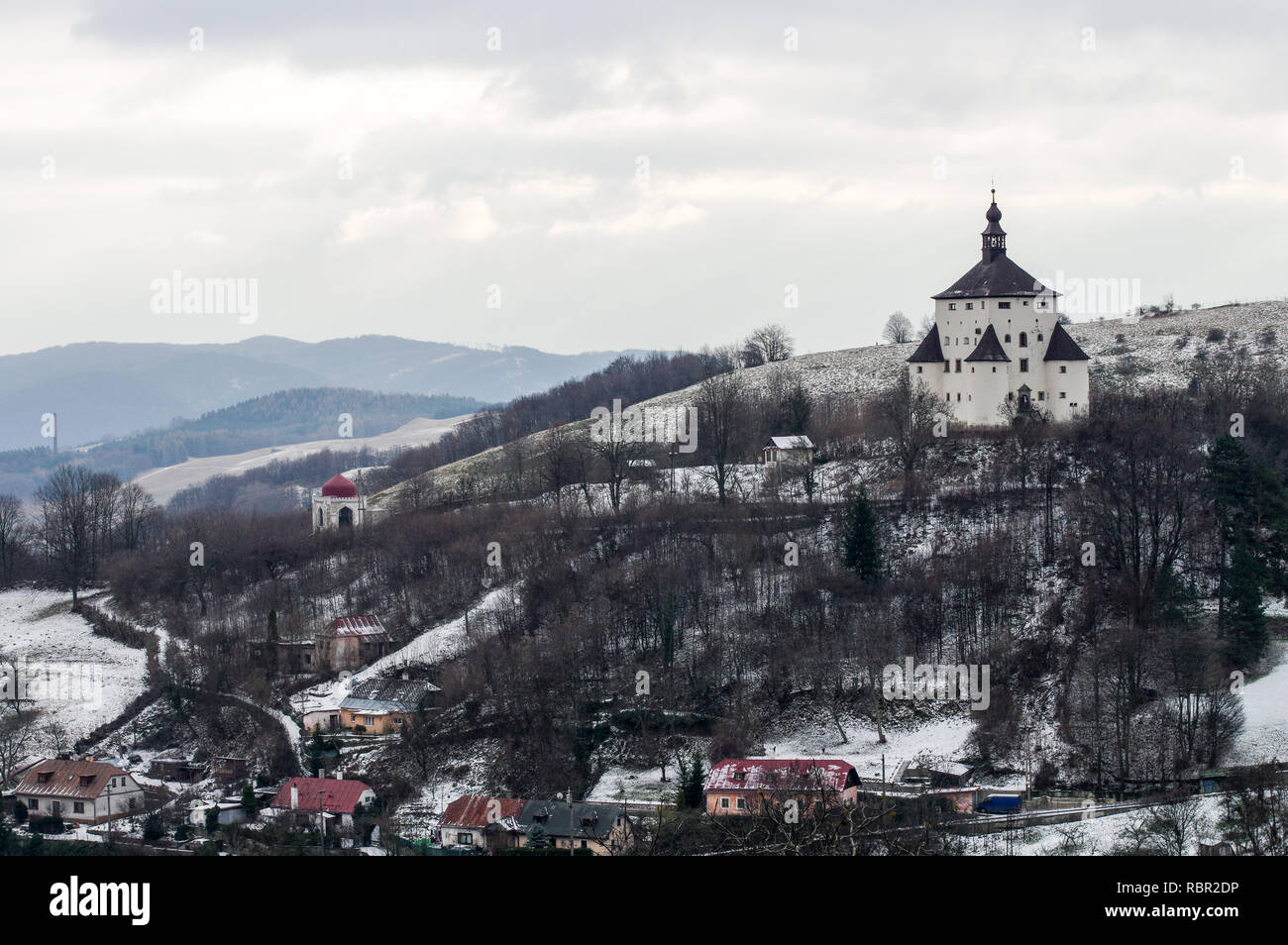 The historical mining town Banska Stiavnica in Slovakia, a UNESCO World Heritage site Stock Photo