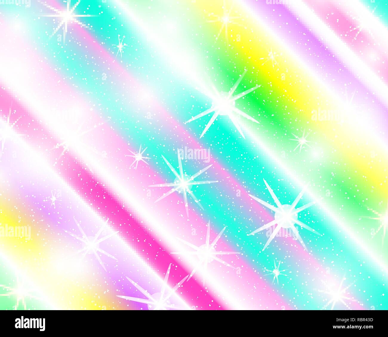 Galaxy Pastel Rainbow Background