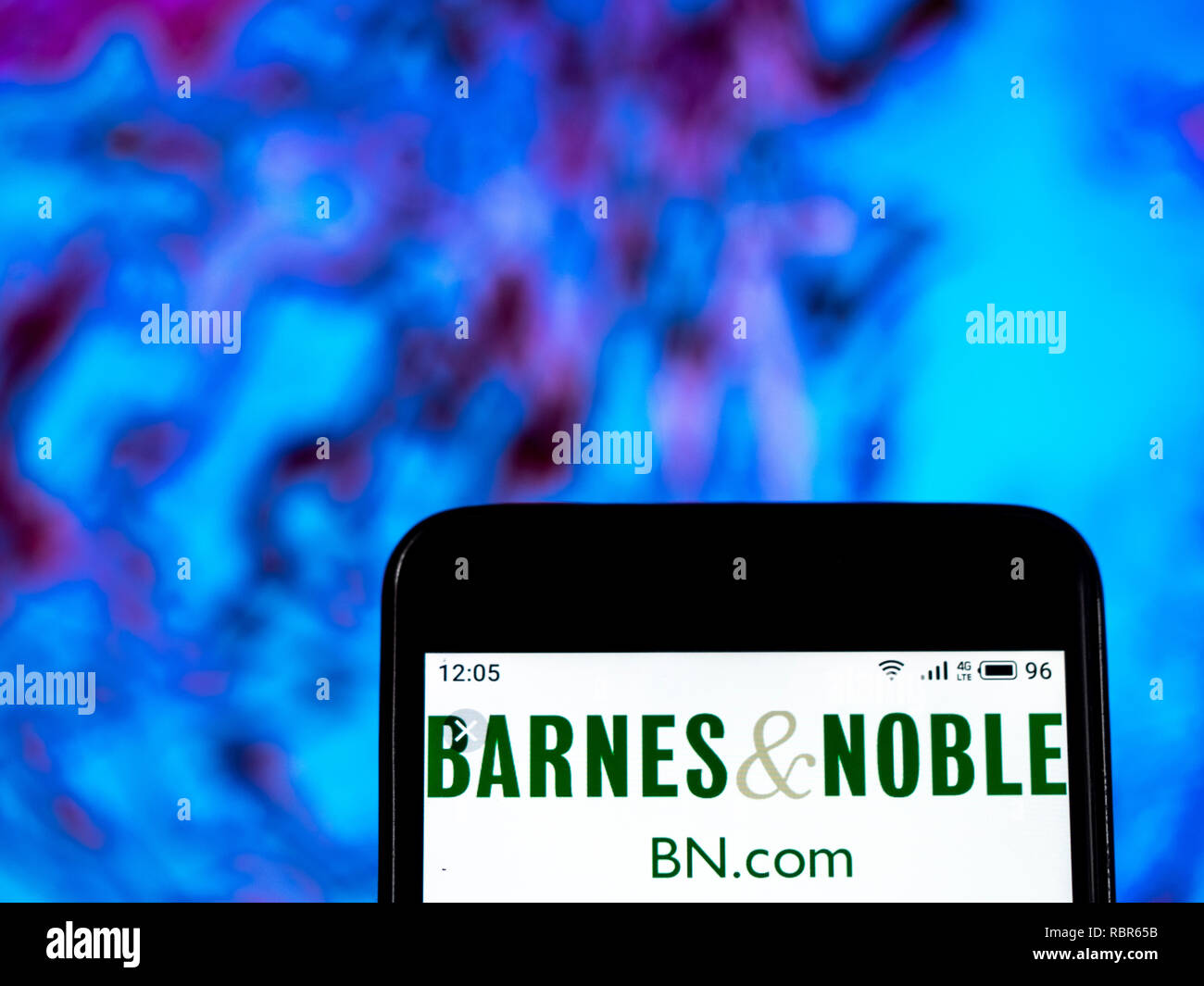 Barnes Noble Bookselling Company Logo Seen Displayed On Smart