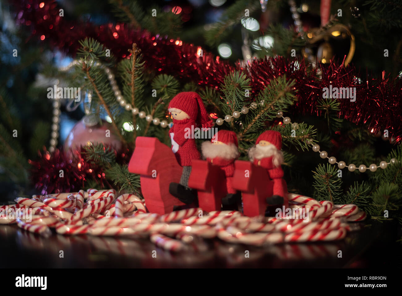 Christmas decorations hand made from Europe Stock Photo Alamy