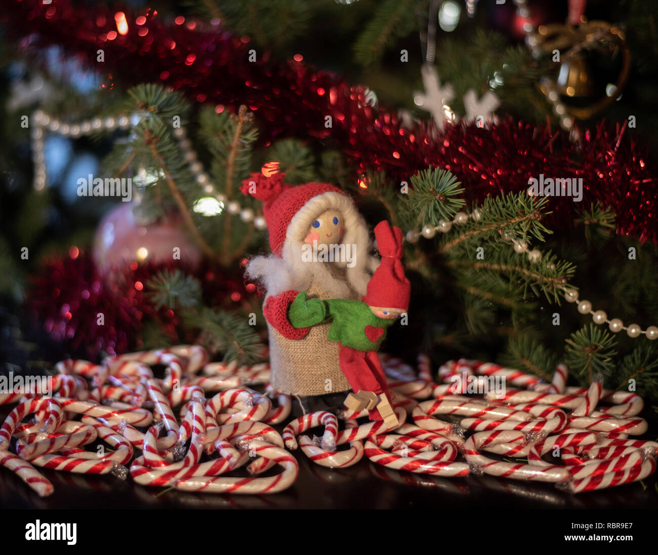 Christmas decorations hand made from Europe Stock Photo Alamy