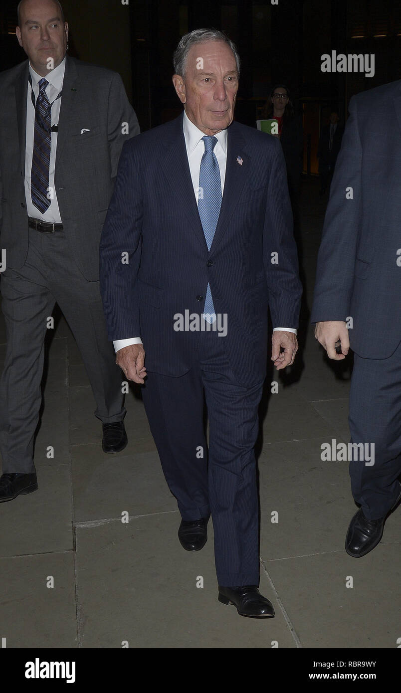 Various celebrities attend Vanity Fair x Bloomberg Climate Change Gala Dinner  Featuring: Michael Bloomburg Where: London, United Kingdom When: 12 Dec 2018 Credit: WENN.com Stock Photo
