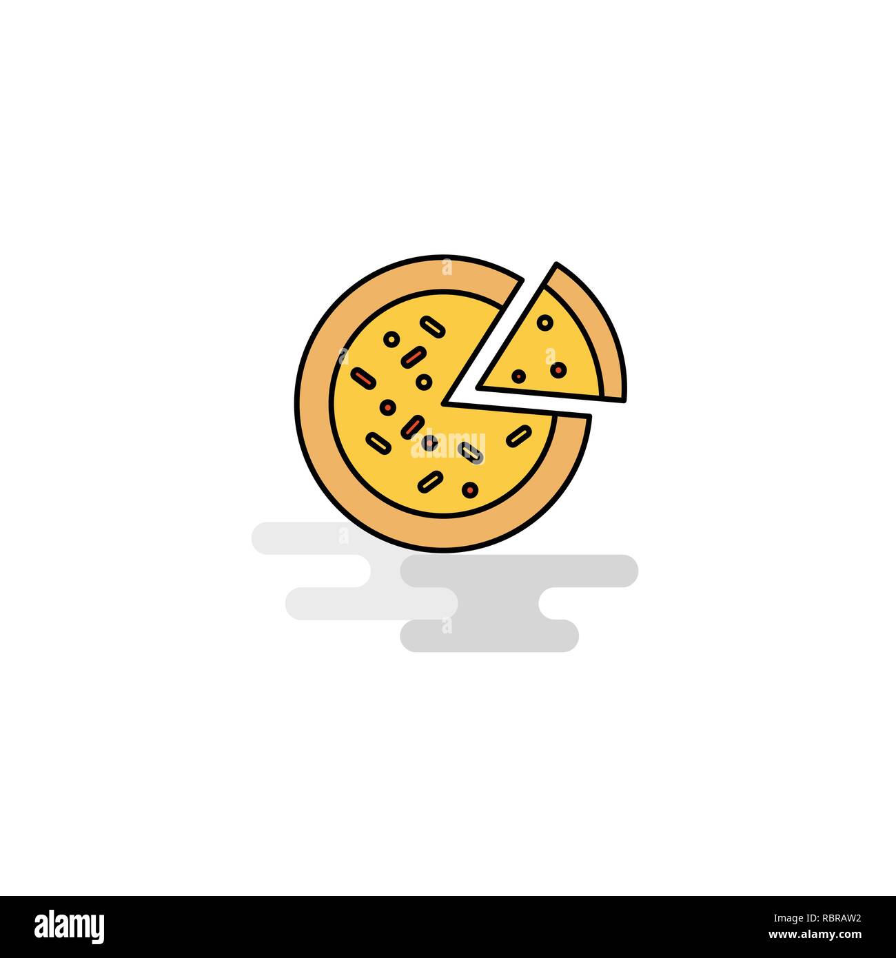 Pizza slice icon vector flat hi-res stock photography and images - Page 19  - Alamy