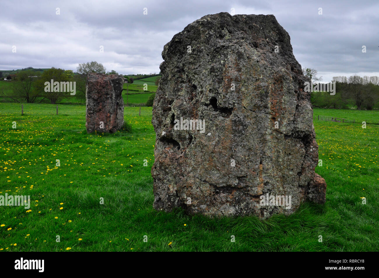 Stanton Drew stone circles. There are three stone circles near the