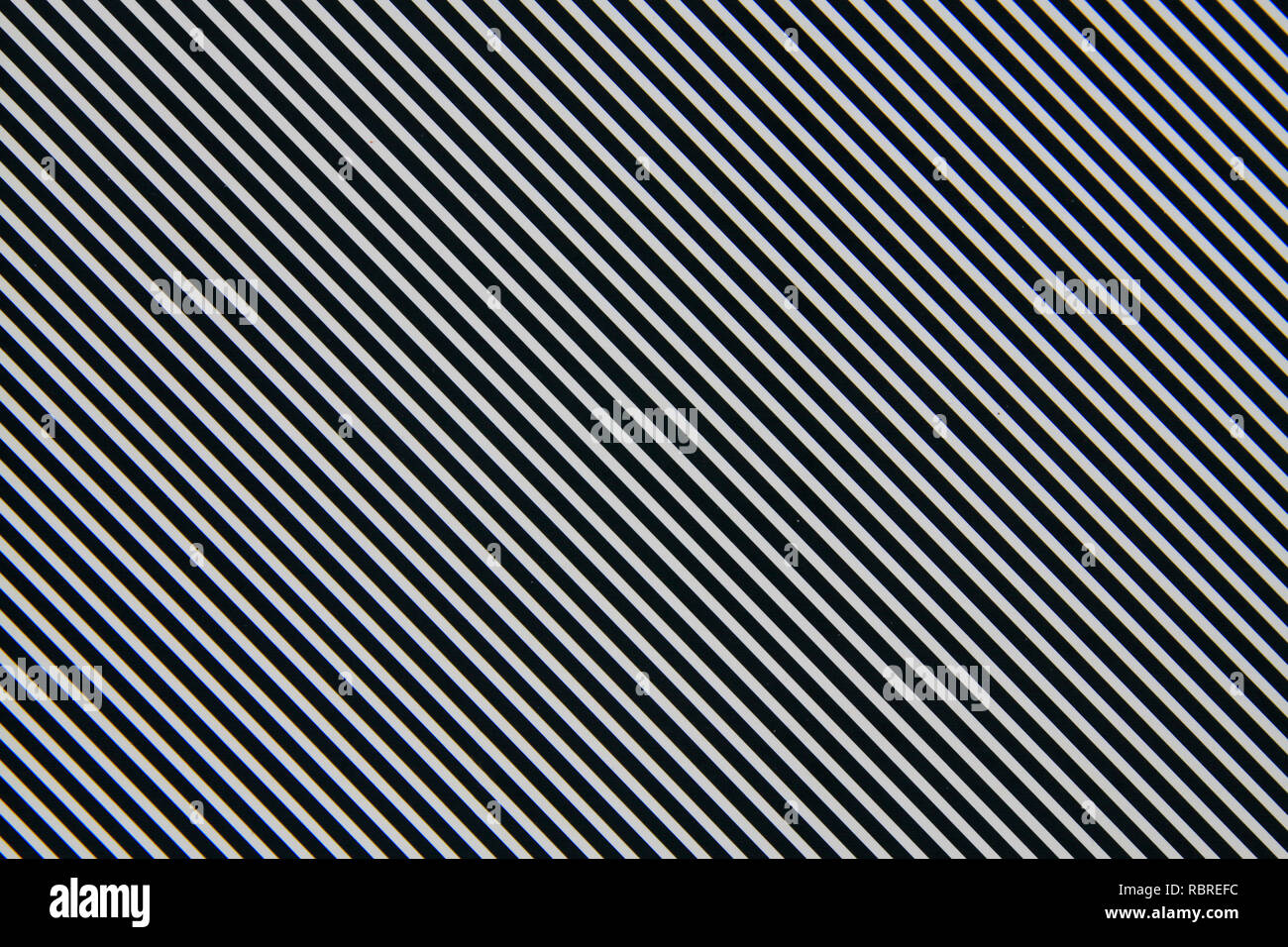 Black and white stripes on diagonal Stock Photo