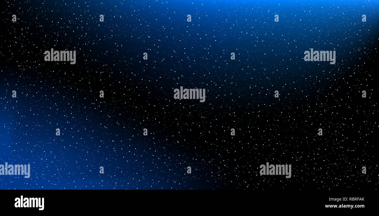 Space Stars Background. Vector Illustration of The Night Sky Stock ...