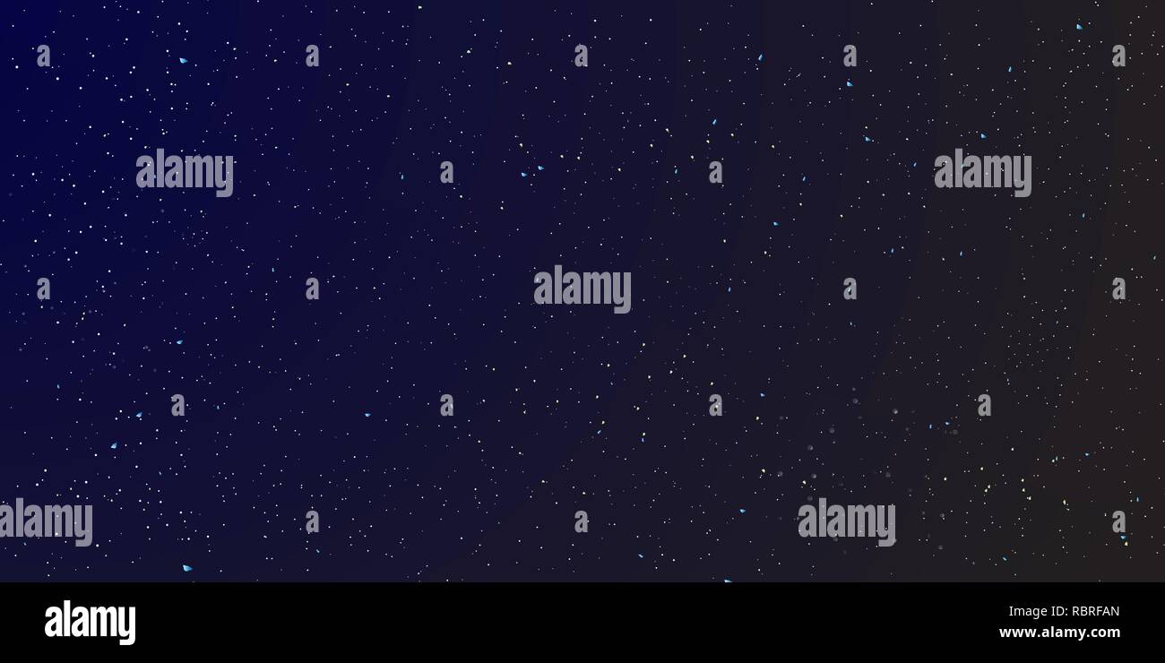 Space Stars Background. Vector Illustration of The Night Sky Stock ...