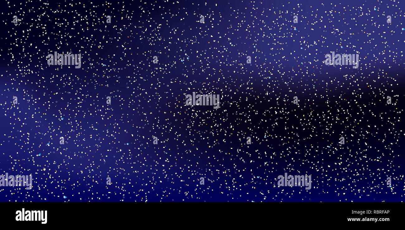 Space Stars Background. Vector Illustration of The Night Sky Stock ...