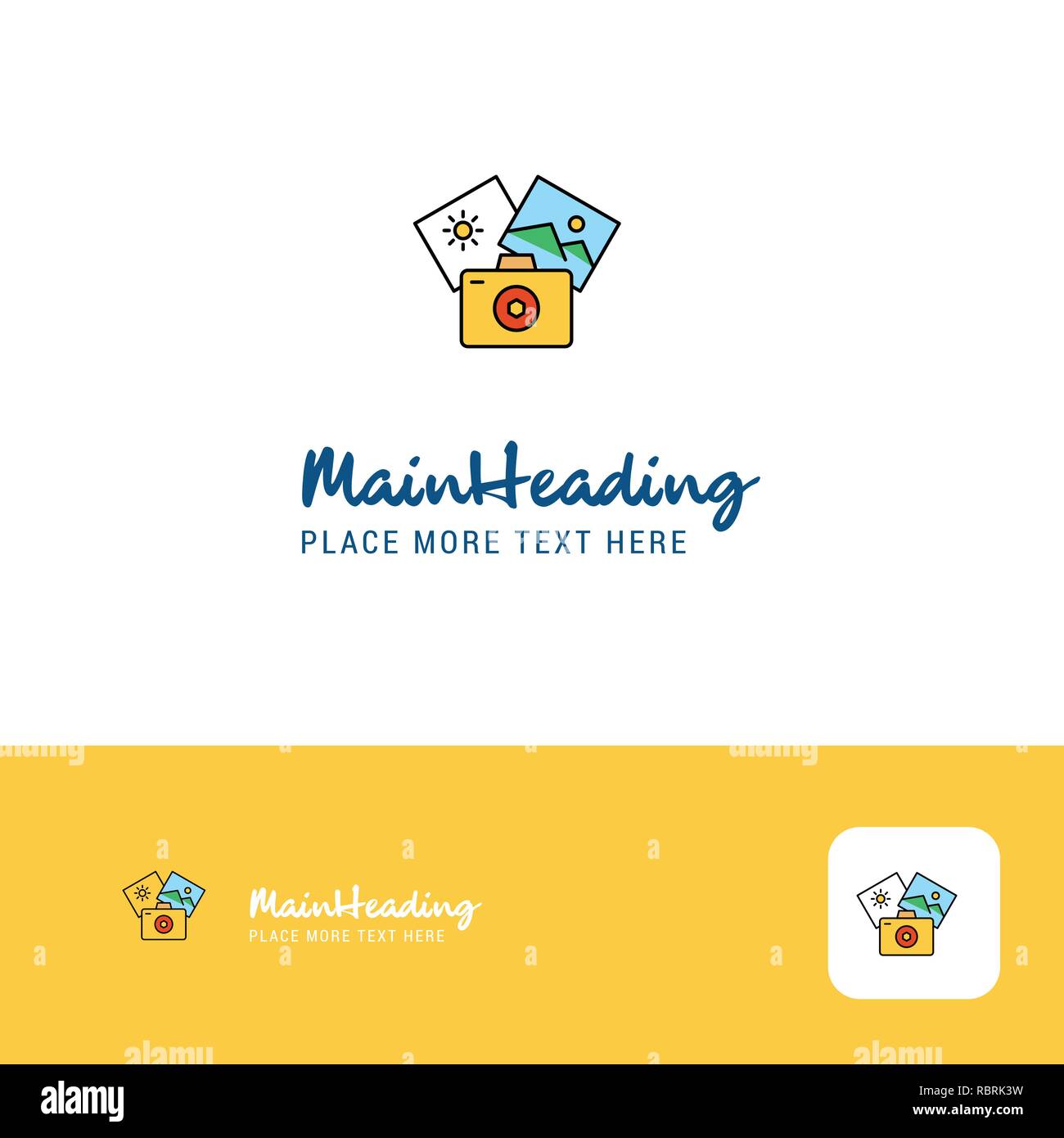Creative Photography Logo Design Flat Color Logo Place For Tagline Vector Illustration Stock Vector Image Art Alamy