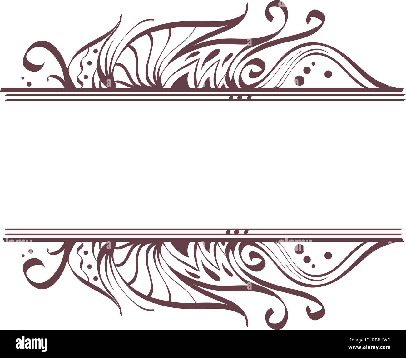 Illustration of a Boho Label Design Stock Photo - Alamy