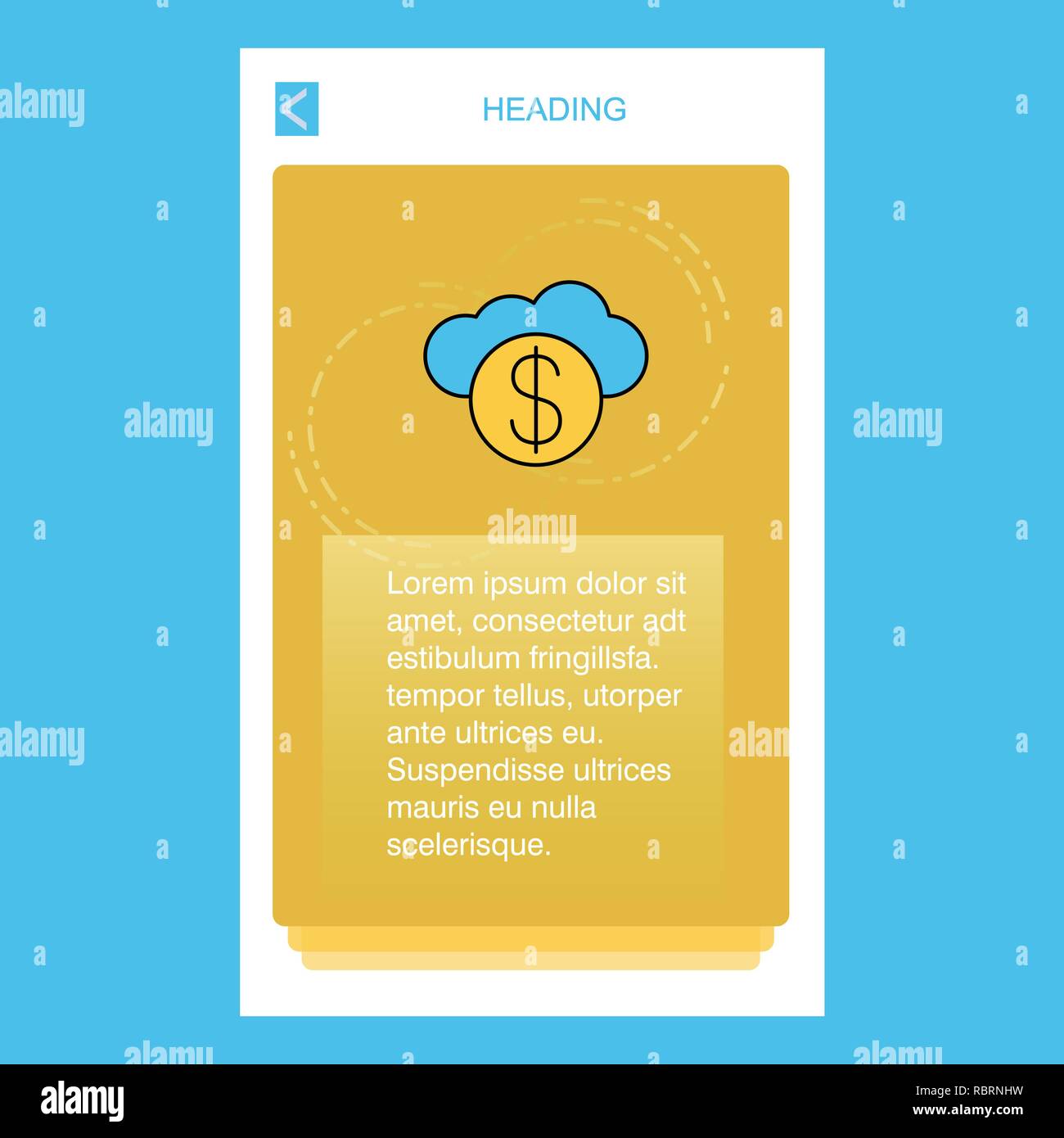 Online Banking Mobile Vertical Banner Design Design Vector Stock